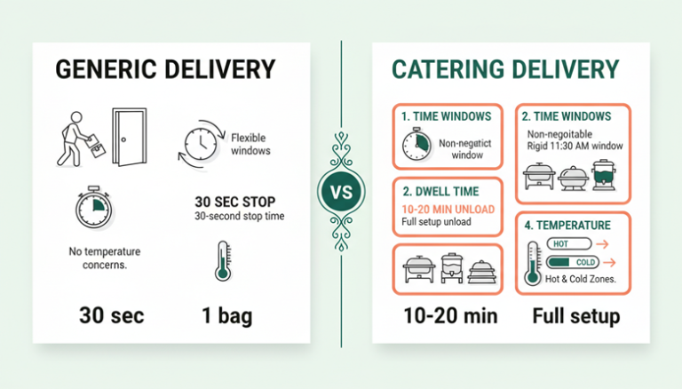How to Hit Every Catering Delivery Window Without the Morning Chaos